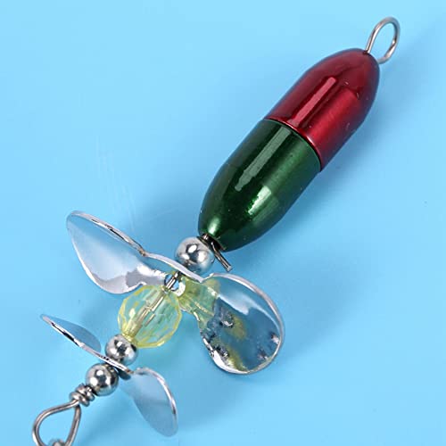 Foto von ZAYRAY 5X Lange Casting Spinner Koeder Fischkoeder Doppel Schwanz Propeller Forelle Karpfen Wels Kuenstliche EIS Angelkoeder 10G
