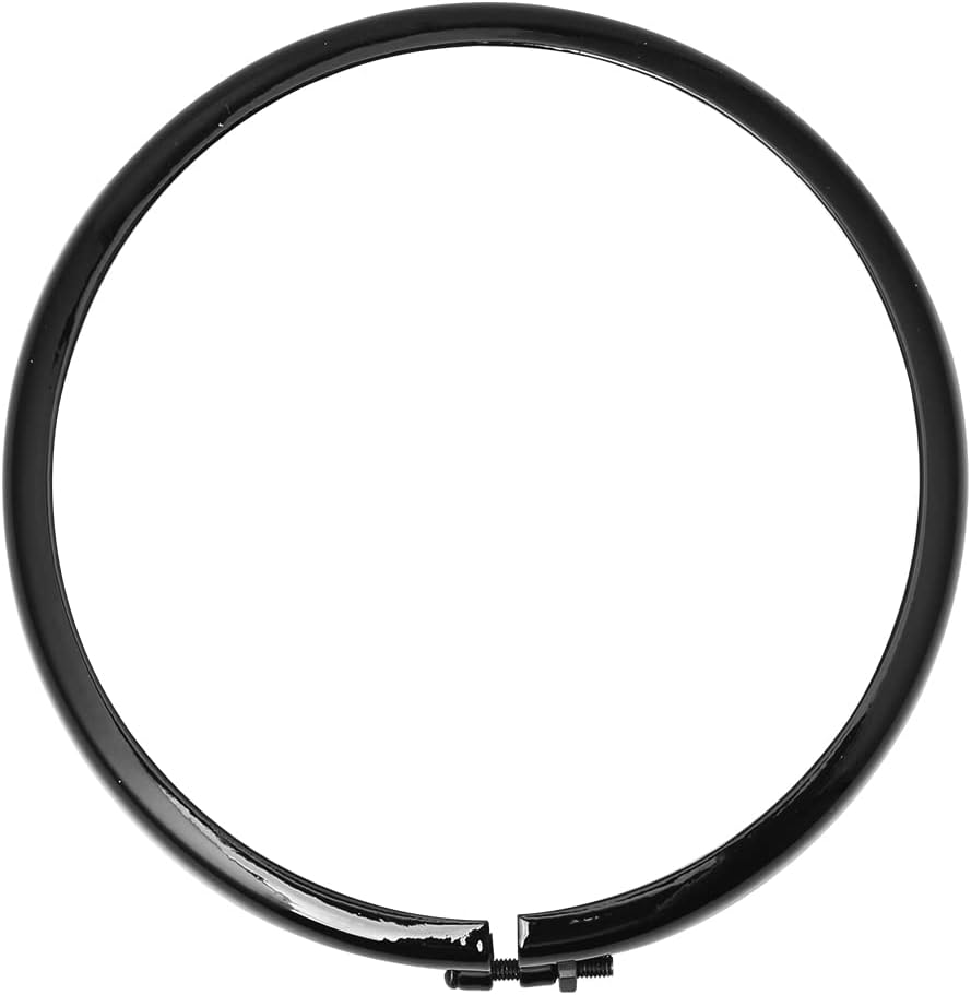 H RUO Motorcycle 5.75" Headlight Headlamp Trim Ring Fits for Harley Sportster Iron XL 883 1200 Dyna Softail Street Bob