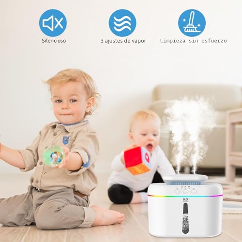 Miniatura 4 de Bamcoo Humidificador, 2l 16db Silencioso De Para Dormitorio,Top-Fill Humidifier Plantas Ultrasonico, Humidificadores Habitacion