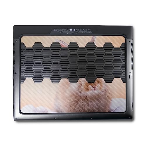 Image of MightySkins Carbon Fiber Skin Compatible with Alienware M18 R1 (2023) Full Wrap Kit - Bunny | Protective, Durable Textured Carbon Fiber Finish | Easy to Apply & Change Styles | Made in The USA