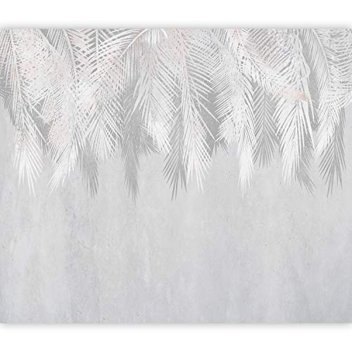 murando Fotomurales Hojas Tropicales 350x256 cm XXL Papel pintado tejido no tejido Decoración de Pared decorativos Murales moderna de Diseno Fotográfico Palmeras Blanco b-A-0762-a-a