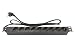 Produktbild Good Connections® Steckdosenleiste 19" (1HE) - Schutzkontakt-Stecker an 9x Schutzkontakt-Buchse - Kinderschutz - Kunststoffprofil, schwarz