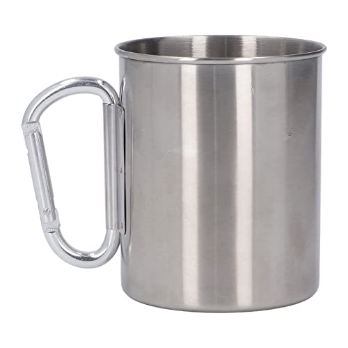 Oleqe Coffee Cup, 304 Stainless Steel Cup, Multi-Purpose Single-Layer Portable Travel Coffee Cup, Suitable For Outdoor Camping Mountaineering #TOP10