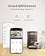 PUPPY KITTY Automatischer Futterspender für Katzen, mit Kamera 1080P, 2,4 G WiFi mit App, Video, Audio, Nachtsicht, Schüssel aus Edelstahl, 1-8 Mahlzeiten pro Tag