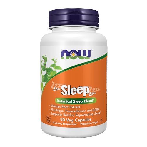 NOW-Foods-Supplements-Sleep-with-Valerian-Root-Extract-Plus-Hops-Passionflower-and-GABA-Botanical-Sleep-Blend-90-Veg-Capsules