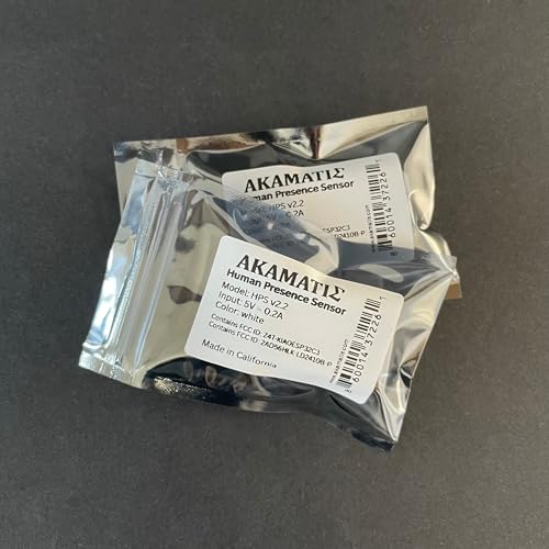 Image of AKAMATIS Human Presence Sensor v2.2 for Home Assistant, mmWave Radar Smart Motion Sensor, Adjustable Sensitivity, WiFi (Seeed C3, External Antenna + LD2410B) (White, 1 Pack (Sensor Only))