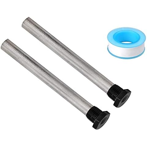(2-pack) RV Water Heater Anode Rod - Magnesium Anode Rod 3/4'' NTP Thread - Tank Corrosion Protection, Camper Element with Suburban Water Heater 232767 & Mor-Flo Water Heater Tanks - 9.25" Long Cover