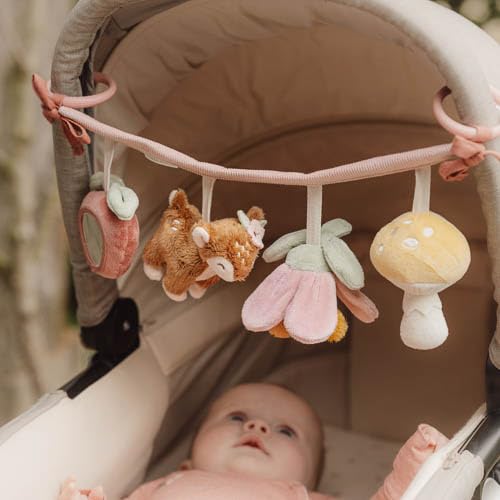 Little Dutch Kinderwagenkette mit Figuren Spielzeug für Baby Reh rosa - Fairy Garden – Ansicht 6