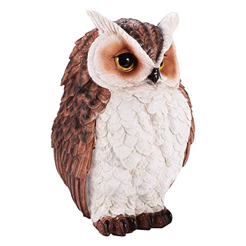 Décoration extérieure de Hibou de Jardin imperméable de Hibou de résine réaliste dornement de Forme de Hibou Cover