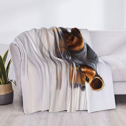 Couverture de lit EdWal microfibre de qualité supérieure douce motif hippopotame - 6
