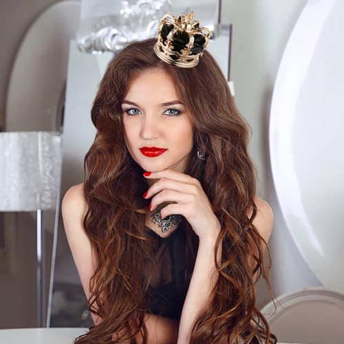 Horquilla dorada de reina ifundom con acabado tridimensional premium 4