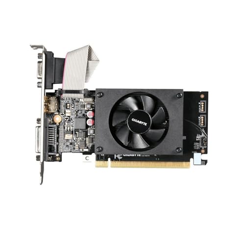 Image of M Graphics Card with Single Fan Cooling, PCI Express, VGA and DVI Ports, Low Profile Design