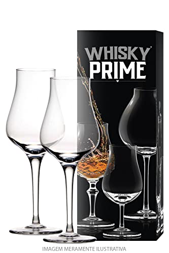 Kit com 2 Taças Whisky Prime Tulipa Highland Degustação Whisky