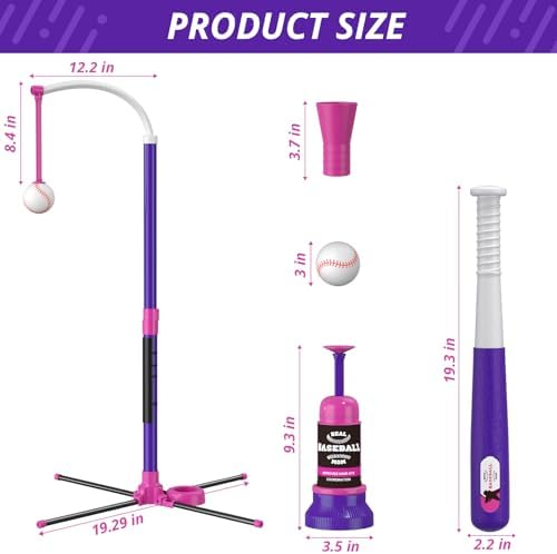 HYES 3-in-1 Baseball Set for Kids with Auto Pitching Machine — view 8