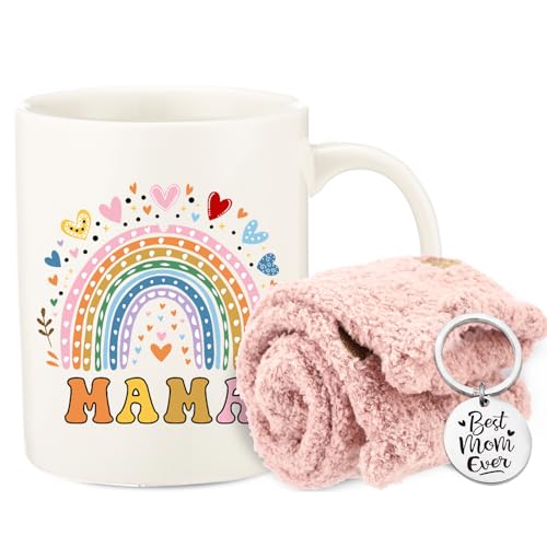 DHQH Birthday For Mom From Daughter Son, Mothers Day Gifts For Mama, Best Mom Gifts with Coffee Mug