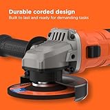 BLACK+DECKER 115mm 710W Compact, Corded Angle Grinder, BEG010-QS, (Fitted with European Plug and Power Cable) - Image 9