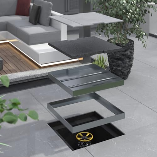 Solution de drainage robuste 60 x 60 x 5 cm, couvercle d'inspection de qualité - 8