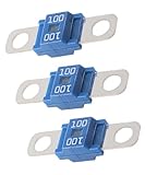 Xibao 3PCS Auto Sicherungen Set,Midi Sicherung,Hochstrom Bolt-on Sicherung Autosicherungen,Midi Schraubsicherung Hochstromsicherung,Geeignet für Meisten PKW,LKW,Baufahrzeuge,Landmaschinen,Busse (100A)