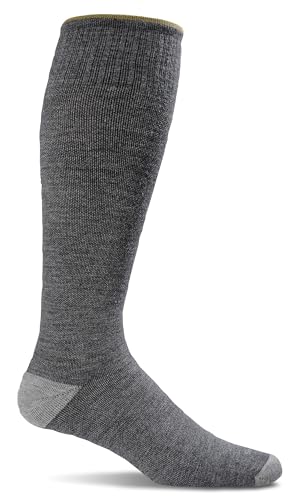 Sockwell Men's Elevation Firm Graduated Compression Sock, Grey - L/XL