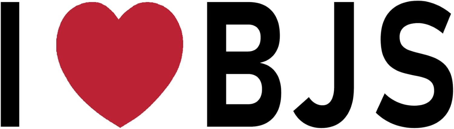 I Love BJs Sticker Large 9" Funny I Heart Dating Fun