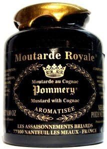 Pommery Royal Mustard, Wholegrain Mustard with Cognac, Large Pommery Moutard Royale - 500g