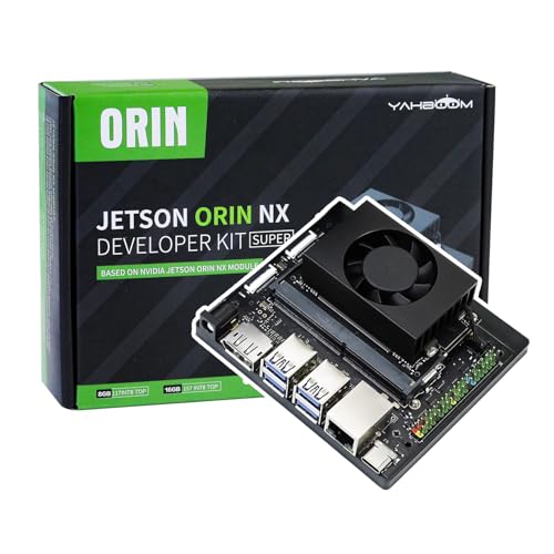 Yahboom Jetson Orin NX 8GB RAM SUPER JLbgVXeRA{[h 117 TOPS SUPER̍XVT|[g Ubuntu22.04 (Orin NX 8GB Basis Kit)