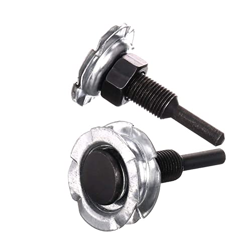 Arbor Mandrel for Drill 1/4" Shank 1/2" Threads Arbor Adapter for Buffing Polishing Wheel 2pcs