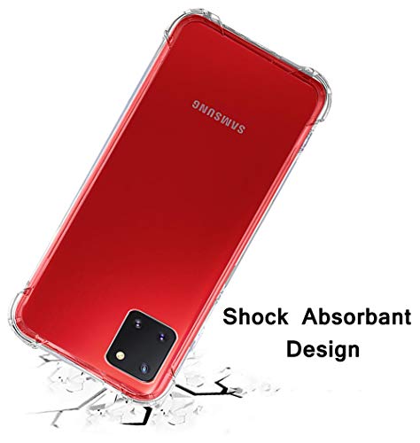 Image of TheGiftKart Transparent Crystal Clear Back Cover Case for Samsung Galaxy Note 10 Lite | Shockproof Soft TPU Case | Cushioned Edges for Ultimate Protection Back Cover Case (TPU, Transparent)
