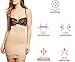 Montelle Women's Plus Size Strapless Shapewear Firm Tummy Control Waist Body Shaper Slip, Nude, 2X Plus