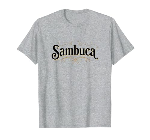 Sambuca Vintage Liqueur T-Shirt, Men, Heather Grey, Large