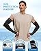 SHINYMOD Arm Sleeves for Men Women UV Protection Cooling Compression Sun Sleeve to Covers Arms for Sports, 3 Pairs