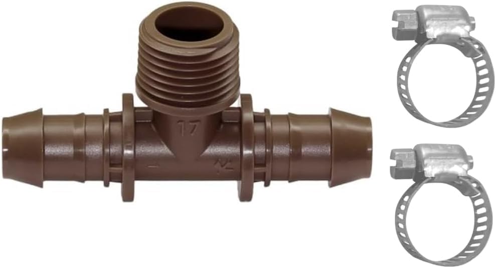 LECTO Tropfbewässerungs-Adapter – Universell Für 5/8 Zoll & 1/2 Zoll Schläuche, 3 Teile Set Für Gartenbewässerung
