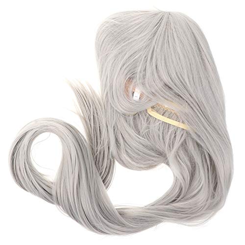 Lurrose Peruca Cosplay Longa Colorida Reta Cheia Com Franja Peruca Lolita Fantasia de Cosplay de Hal