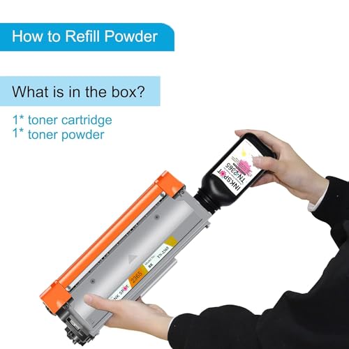 Image of Easy Refill Toner Cartridge TN 2365 for Brother TN-2365 Toner Cartridge for Brother HL-L2321D, L2520D, L2361DN, DCP-L2541DW, MFC-L2701DW (TN-2365 Easy Refill + Powder)