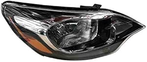 AutoModed Aftermarket Halogen Headlight Headlamp Assembly without LED Replaces 92102-1W100 921021W100 KI2503159 Compatible with 2012 2017 Rio Sedan | Right Passenger Side 1pc | By AutoModed