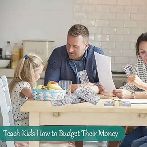 Image of Dollar Money Prank Toys for Kids 100Pcs Coupons Dummy Doller Currency Notes for Boy | Girl Learning & Education Baby Money Toys Multicolor Nakli pese or Playing Fake Money Notes Birthday Gift