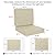 Favoyard Outdoor Deep Seat Cushion Set, 22 x 22 Inch Rainproof & 3-Year Fade Resistant Patio Furniture Cushions, Removable Seat Bottom & Back Cushion covers with Ties for Chair, Sofa, Couch, Dark Gray