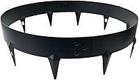 CORE EDGE Steel Garden Tree Rings 600mm Black - Durable Edging Border for Trees Shrubs Plants, Easy Install 1.6mm Steel