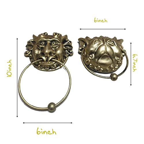 Wyccc Door Knockers, Decorative 3D Front Door Antique Bronze Knocker, Wall Art Decorative Resin Craft Gift For Door, Housewarming Gift #TOP3