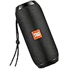 T&G TG Portable Bluetooth Speaker, IPX4 Waterproof Wireless Speaker with Subwoofer, 10W Stereo Pairing, Mini Loud Speaker for Biking & Traveling, Supports TWS & FM Radio & TF Card, Gift, Black