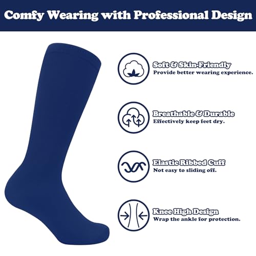 Image of Sarfel Toddler Soccer Socks Kids Soccer Socks Youth Soccer Socks Kids Baseball Socks Girls Softball Socks Boys Football Socks