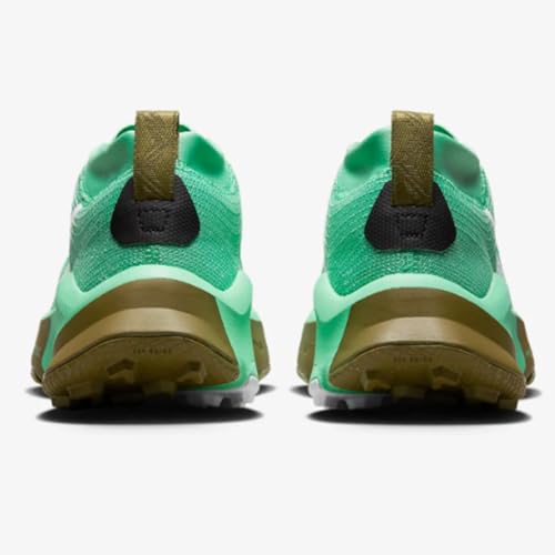 Nike Men's ZoomX Zegama Trail Running Shoe (Spring Green/White/Olive Flak, us_Footwear_Size_System, Adult, Men, Numeric, Medium, Numeric_9)