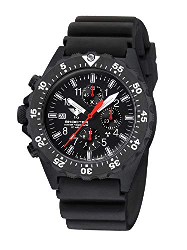 KHS Shooter MKII Chronograph Operation Timer SH2COT.DB with Diverband Black