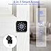 UMIK UMIKSMART 4 in 1 Fingerprint Smart Door Lock, Keyless Entry Door Lock with Fingerprint and Touchscreen Keypad, Tuya App Control, Auto Lock, Easy Install for Home, Apartment, Office