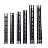 Ebony Guan Zi Chinese Double Reed Woodwind Instrument – Traditional Bamboo Flute Style National Music Pipe, Professional Handcrafted Guan with Free Reed for Folk Performance, Ensemble & Practice
