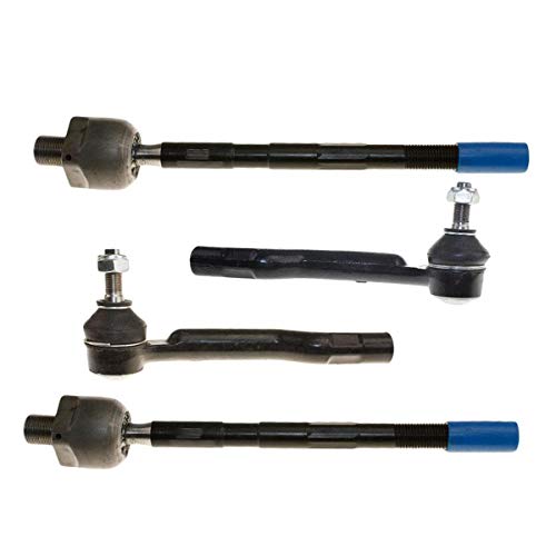 DLZ 4 Pcs Front Suspension Kit-2 Inner 2 Outer Tie Rod End Compatible with Suzuki Grand Vitara 1999 2000 2001 2002 2003 2004 2005, Suzuki XL-7 2002 2003 2004 2005 2006 ES800426 ES800427 EV467