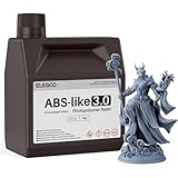 ELEGOO ABS-Like 3D Printer Resin 3.0, 405nm UV-Curing Photopolymer Resin for Mars Saturn Jupiter MSLA DLP LCD 3D Printing with Strength and Toughness, High Precision, Low Viscosity, Grey 2000g