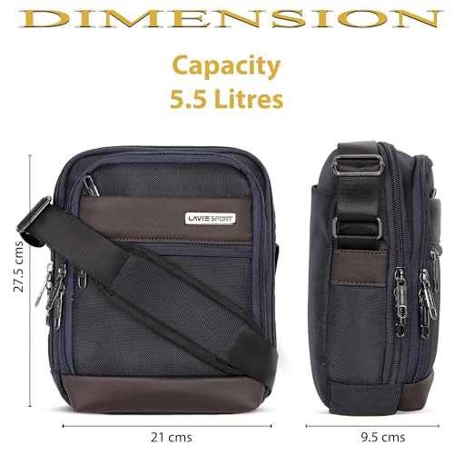 Image of Lavie Sport Athos Sling Bag | Stylish Crossbody Bag | Bag for Travel | Multipurpose Crossbody Bag with Adjustable Strap for Travel and Office Use | Shoulder Bag for Women