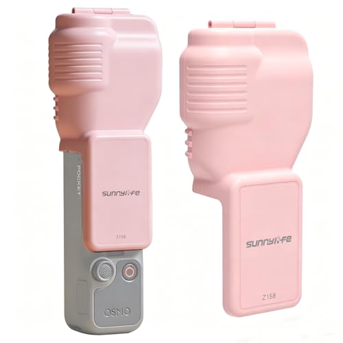 Honbobo Gimbal Écran Objectif Protection pour DJI Osmo Pocket 4, Protective Case Coque Gimbal Protector Objectif Écran Housse Caméra Accessoires pour DJI Osmo Pocket 4 (Pink Protective Cover)
