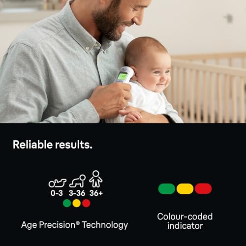 Braun ThermoScan 7 Ear thermometer - Age Precision Technology - Colour-coded Digital Display - Baby and Infant Friendly - #1 Brand among doctors(1)